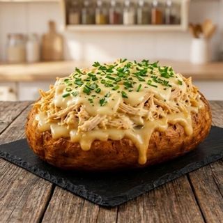 Batatona de Frango com Queijo Cremoso