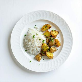 15. Plato Con Patatas Y Arroz