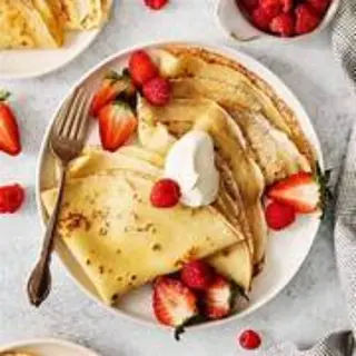 Crepe with bacon