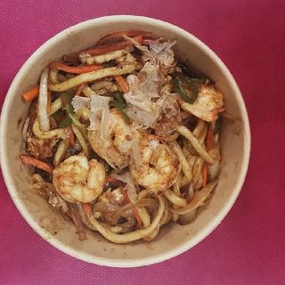 Yakiudon (Con Verduras y Gambas)