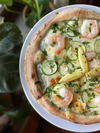Pizza Bianca Gamberi 45cm