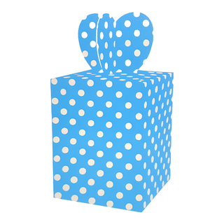 Caixa Box Azul com Bolinhas para Doces