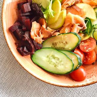 Salada de Salmão Fumado