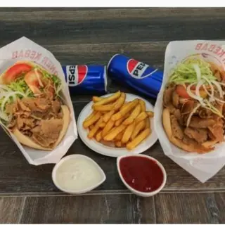 Menu kebab para 2 personas 