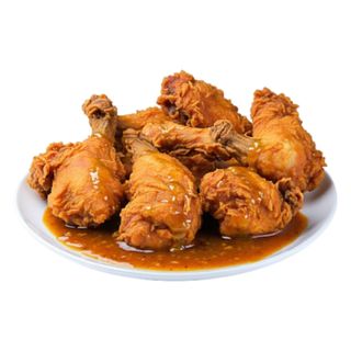 Pollo Frito Con Salsa Curry