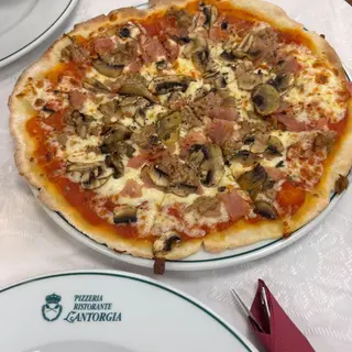 Pizza Cuatro Estagioni Sin Gluten (33 Cm.)