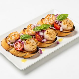 Bruschetta ai frutti di mare