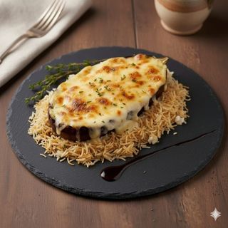 Berenjena Rellena Con Queso Y Bechamel (LUNES)
