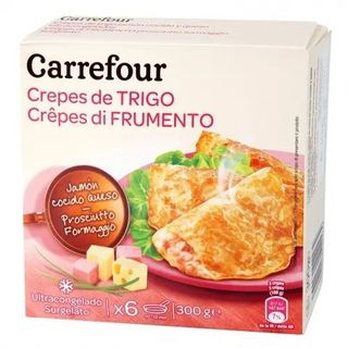 Crepes Jamón Y Queso Carrefour Pack De 6 Unidades De 50 Gr.