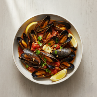 Scoici în sos roșu sau alb