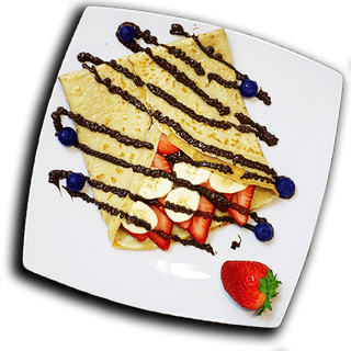 crêpe sucrée au choix + boisson chaude