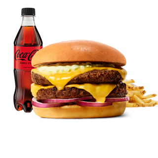 Podwójny Tatarski Cheeseburger w zestawie