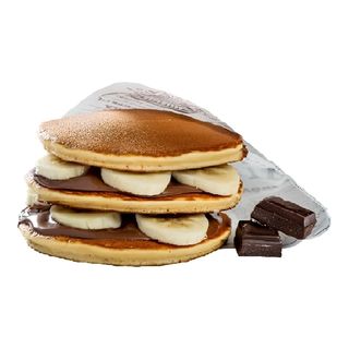 Trio pancakes cu nutella și banane