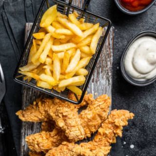 Tiras crujientes de pollo