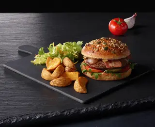 Hambourgeois Boeuf Bacon