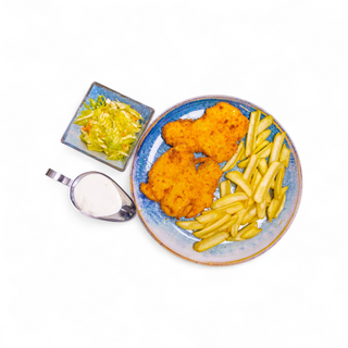 Meniu șnițel de pui 