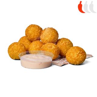 SMAŻONE KULKI SEROWE OSTRE 8 SZT + SOS