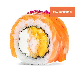 Рол Філа з лососем, креветкою панко та манго