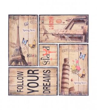 (191398) Naljepnice za zid 34x36cm dezen gradovi 01210097