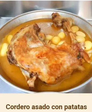 Cordero asado 1/4