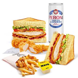Beer Box Colonel's Sandwich