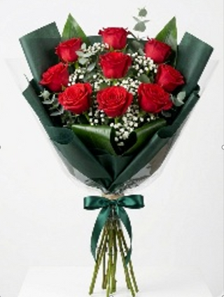 9 rose rosse
