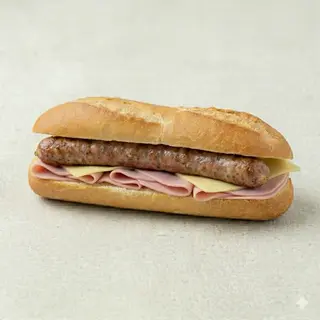 Bocata de Criollo, Queso y Jamón York