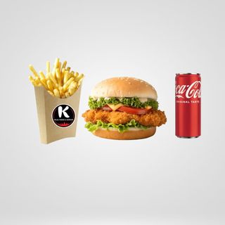 Menu hamburger pollo