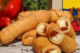 Tequeños de plátano macho maduro con queso (3 uds.)