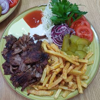 Kebab farfurie mica vita-oaie