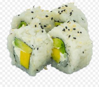 califonia de mango ,aguacate con philadelphia 8 piezas