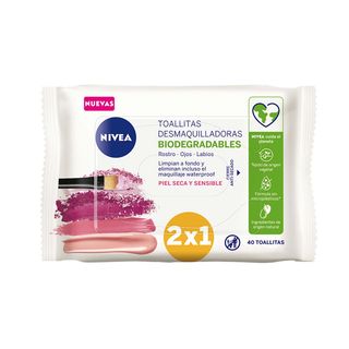 Toallitas Desmaquillantes Nivea 3 En 1 Piel Seca Envase 40 Uds