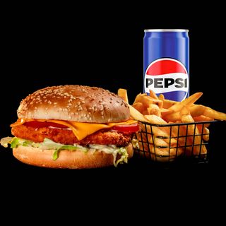 MENIU CHICKEN CHEESY BURGER