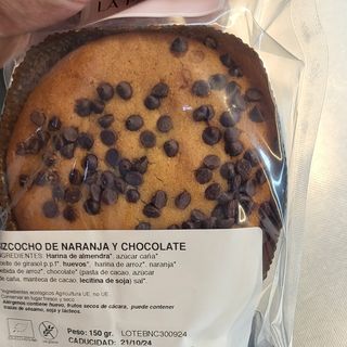 Bizcocho de naranja y chocolate
