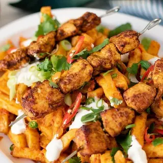 Chicken Tikka With French Fries