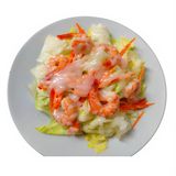 ensalada con gambas