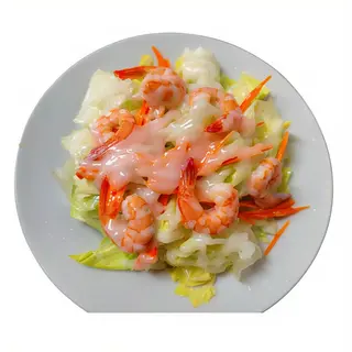 ensalada con gambas