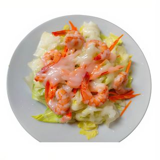 ensalada con gambas