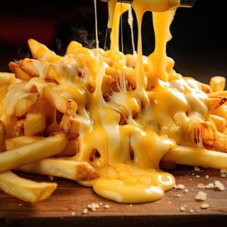 Patatas fritas con queso y chipotle