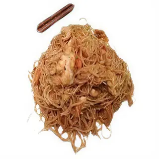 fideos de arroz con gambas