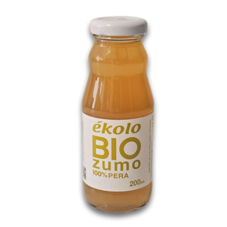 Zumo de pera ecológica 100% exprimida 200ml