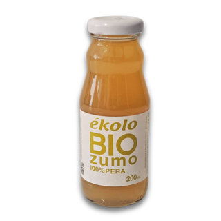 Zumo de pera ecológica 100% exprimida 200ml