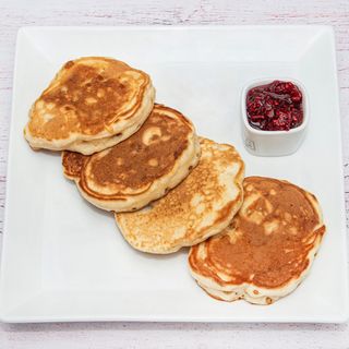 Racuchy z jabłkiem ( dżem borówkowym)