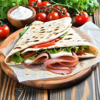 Piadina prosciutto cotto