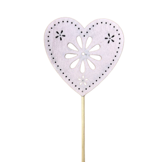Pin Rosa De Corazón