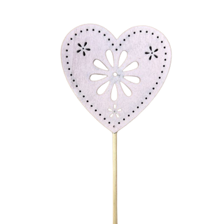 Pin Rosa De Corazón