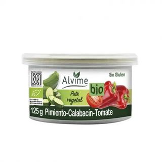 Paté Pimiento, Calabacín y Tomate Ecológico Alvime 125 Gr.