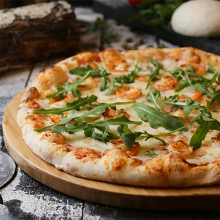 Պիցցա մանրածովախեցգետնով