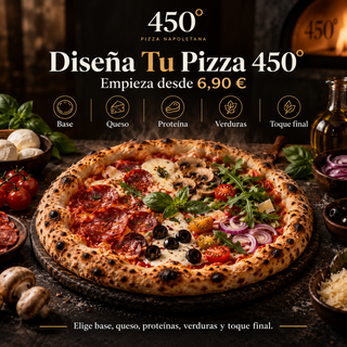 Diseña tu Pizza 450°