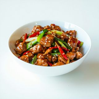 Carne de porc a la Szechuan (iute) si legume